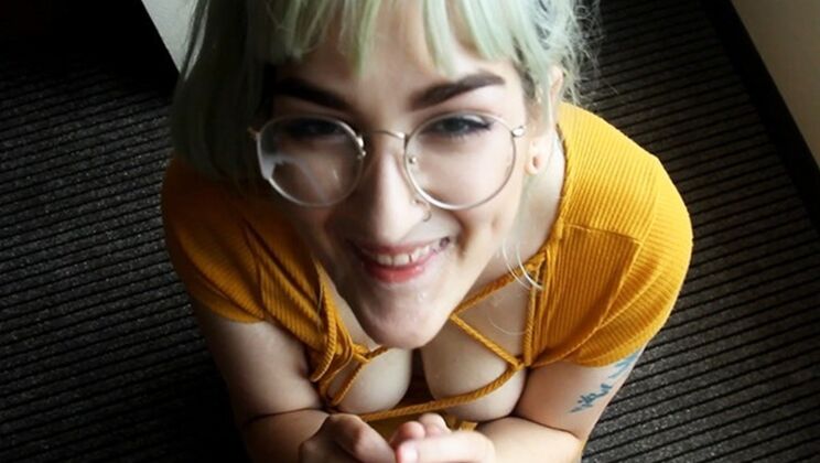 Kinky Role Play With Hairy Blonde In Glasses And Tattoos