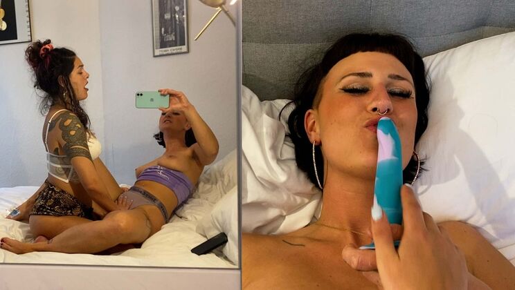 Leticia & Lya: Purple Perfection Queer Lesbian Scene