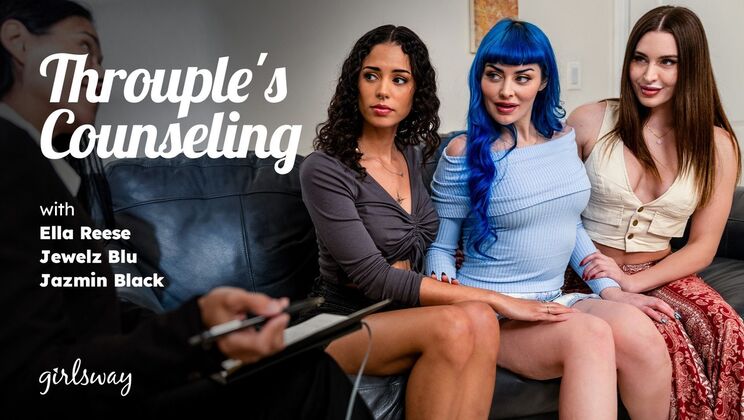 Three Girls Finger and Fuck in Therapy