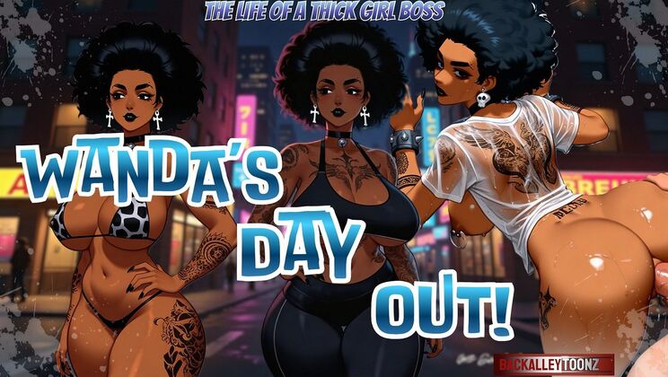 Wanda's Big Day: Shower Bubble Butt Interracial