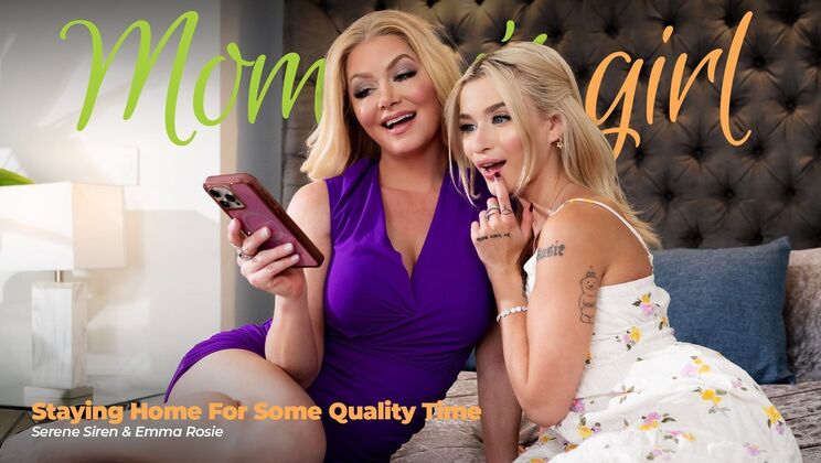 Stepmom Stays Home for Lesbian Quality Time