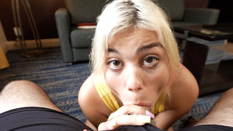 Lilith Grace Slim Blonde Gets Cum on Her Shaved Pussy