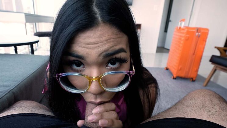 Brunette Summer Col Sweet Goodbye Cum on Tits
